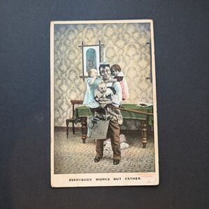 Vintage Postmarked Photo Postcard Ephemera, Happy Mail, Gallery Wall